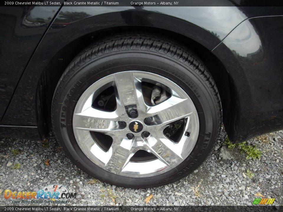 2009 Chevrolet Malibu LT Sedan Black Granite Metallic / Titanium Photo #15