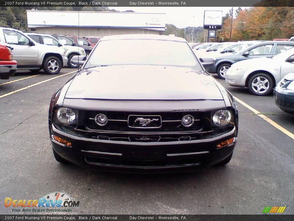 2007 Ford Mustang V6 Premium Coupe Black / Dark Charcoal Photo #2