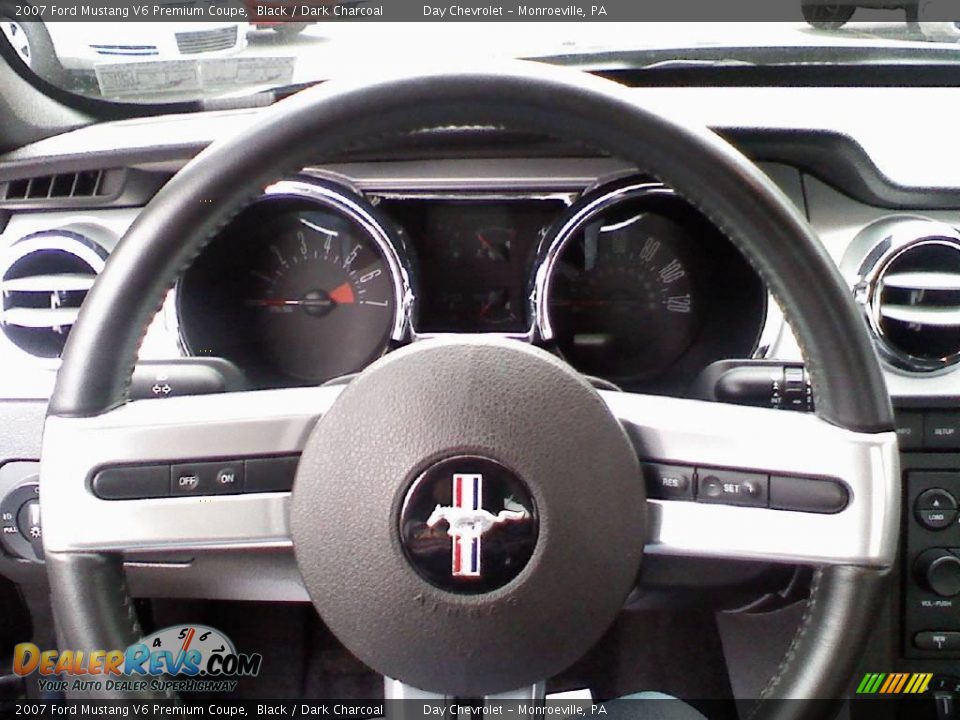 2007 Ford Mustang V6 Premium Coupe Black / Dark Charcoal Photo #15
