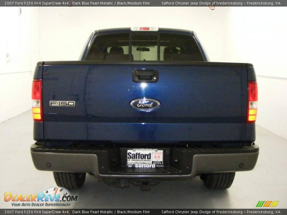 2007 Ford F150 FX4 SuperCrew 4x4 Dark Blue Pearl Metallic / Black/Medium Flint Photo #5