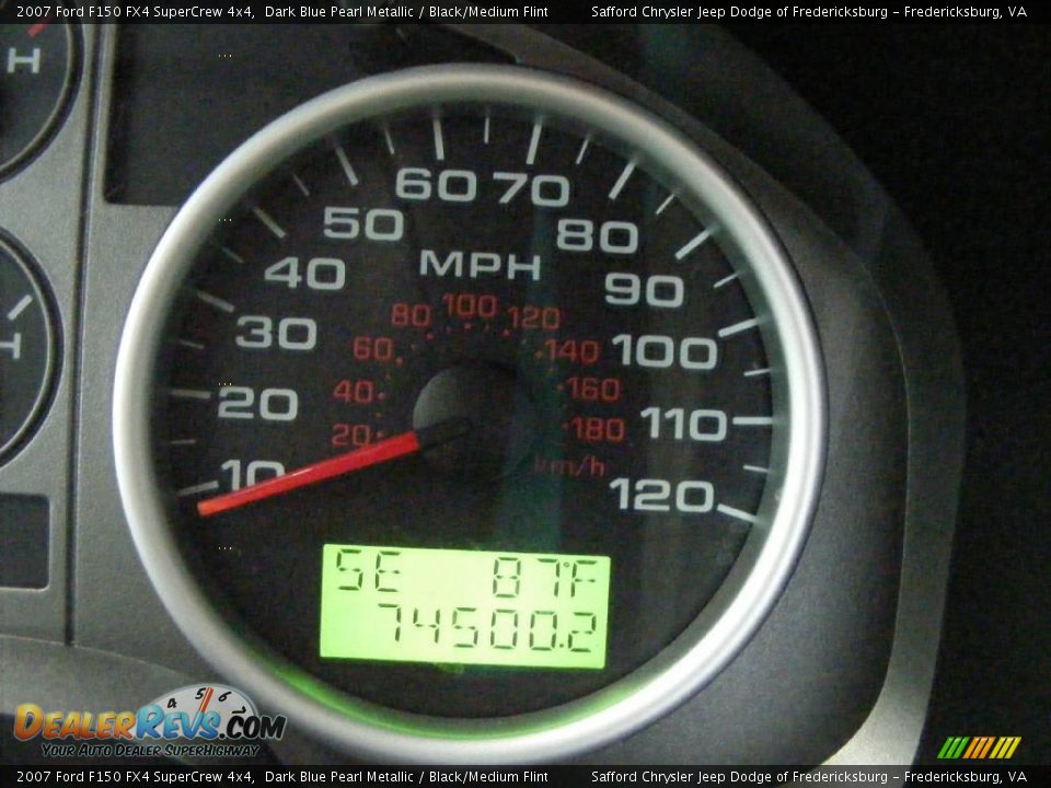 2007 Ford F150 FX4 SuperCrew 4x4 Dark Blue Pearl Metallic / Black/Medium Flint Photo #7