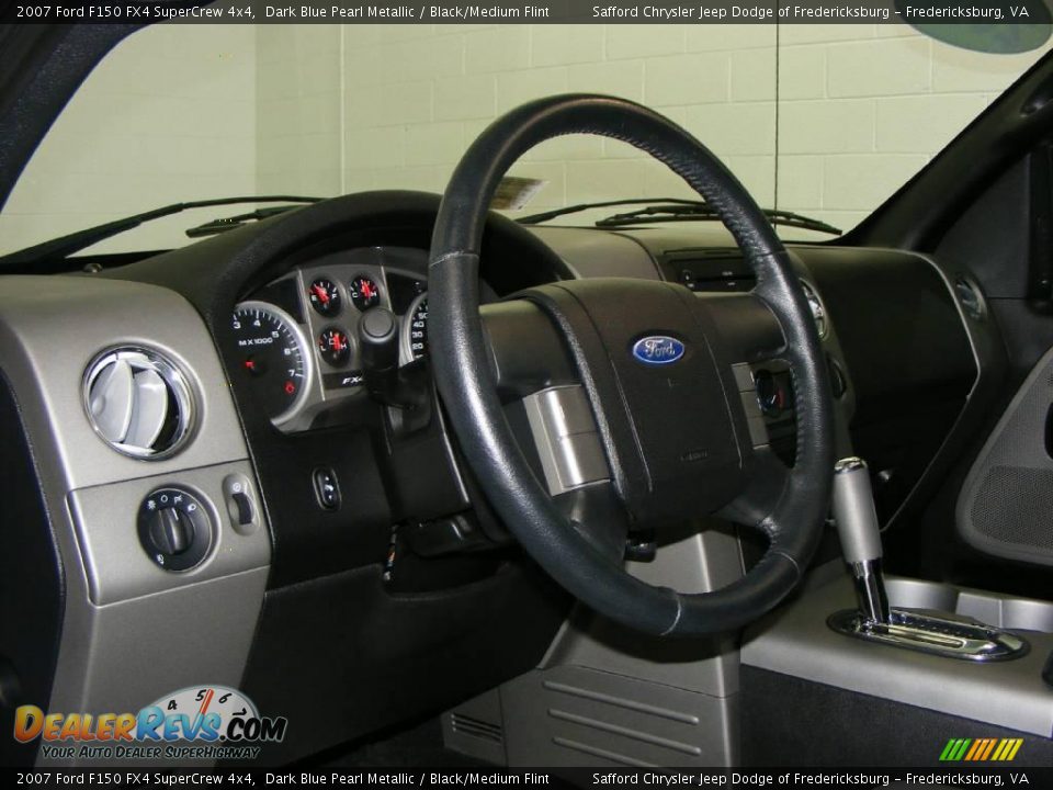 2007 Ford F150 FX4 SuperCrew 4x4 Dark Blue Pearl Metallic / Black/Medium Flint Photo #10