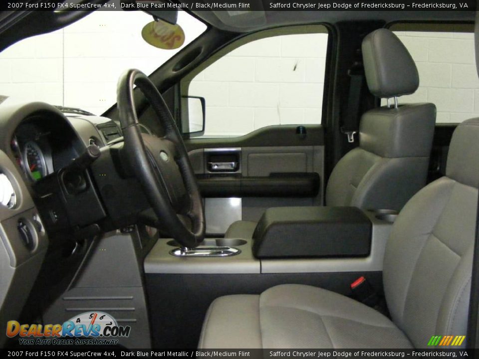 2007 Ford F150 FX4 SuperCrew 4x4 Dark Blue Pearl Metallic / Black/Medium Flint Photo #11