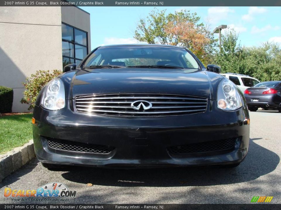 2007 Infiniti G 35 Coupe Black Obsidian / Graphite Black Photo #2