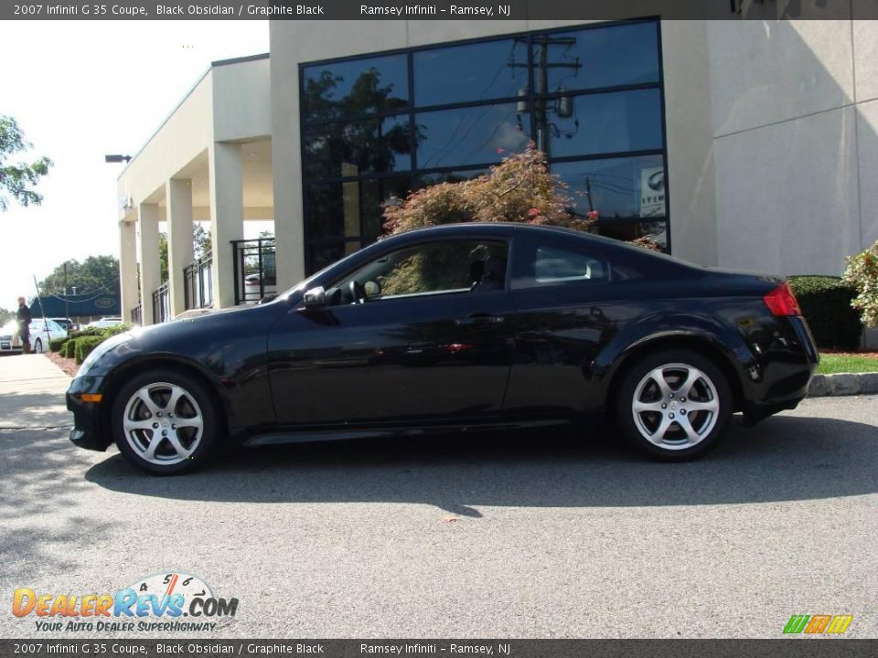 2007 Infiniti G 35 Coupe Black Obsidian / Graphite Black Photo #3