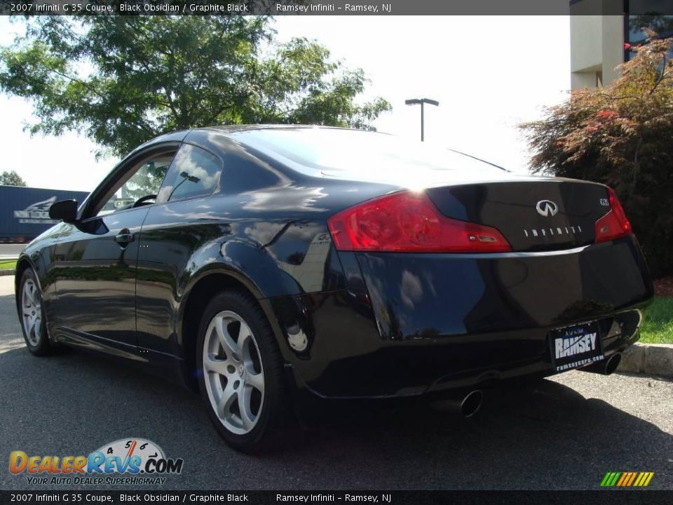 2007 Infiniti G 35 Coupe Black Obsidian / Graphite Black Photo #5