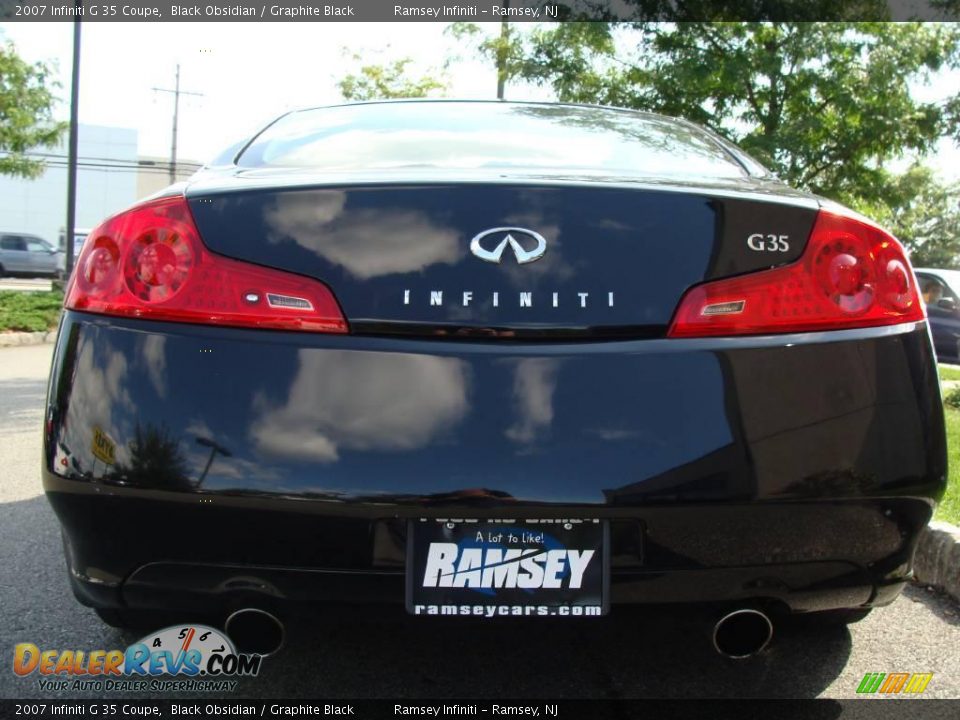 2007 Infiniti G 35 Coupe Black Obsidian / Graphite Black Photo #6