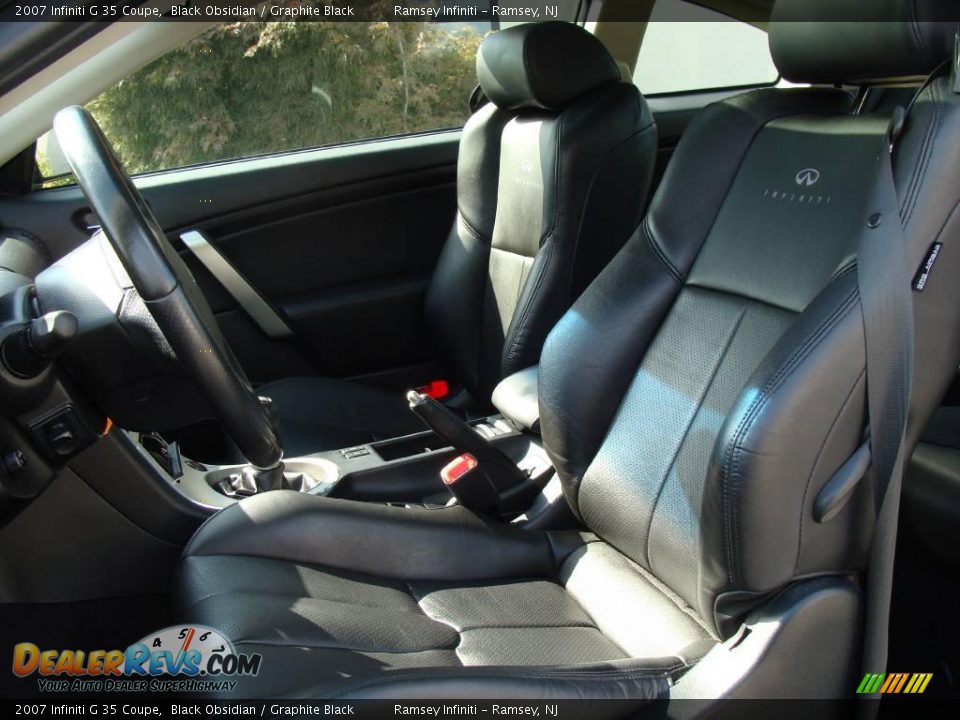 2007 Infiniti G 35 Coupe Black Obsidian / Graphite Black Photo #10