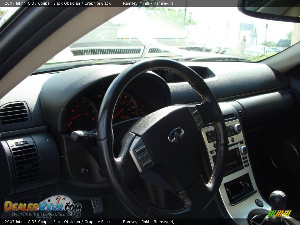 2007 Infiniti G 35 Coupe Black Obsidian / Graphite Black Photo #11
