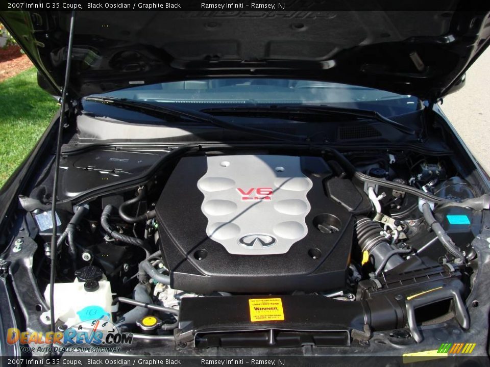 2007 Infiniti G 35 Coupe Black Obsidian / Graphite Black Photo #14