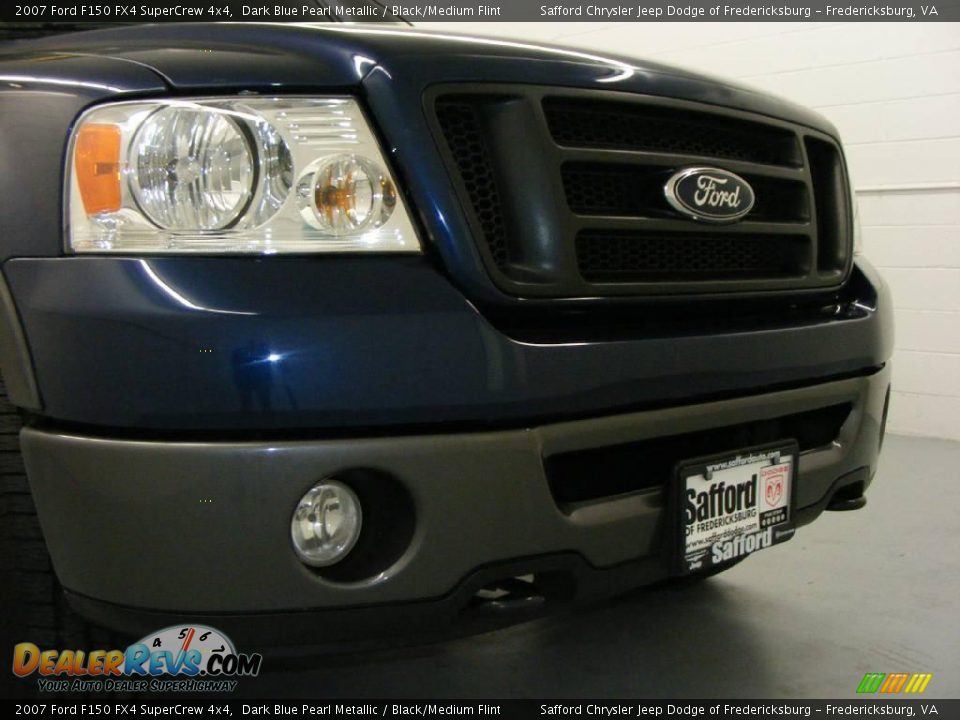 2007 Ford F150 FX4 SuperCrew 4x4 Dark Blue Pearl Metallic / Black/Medium Flint Photo #34
