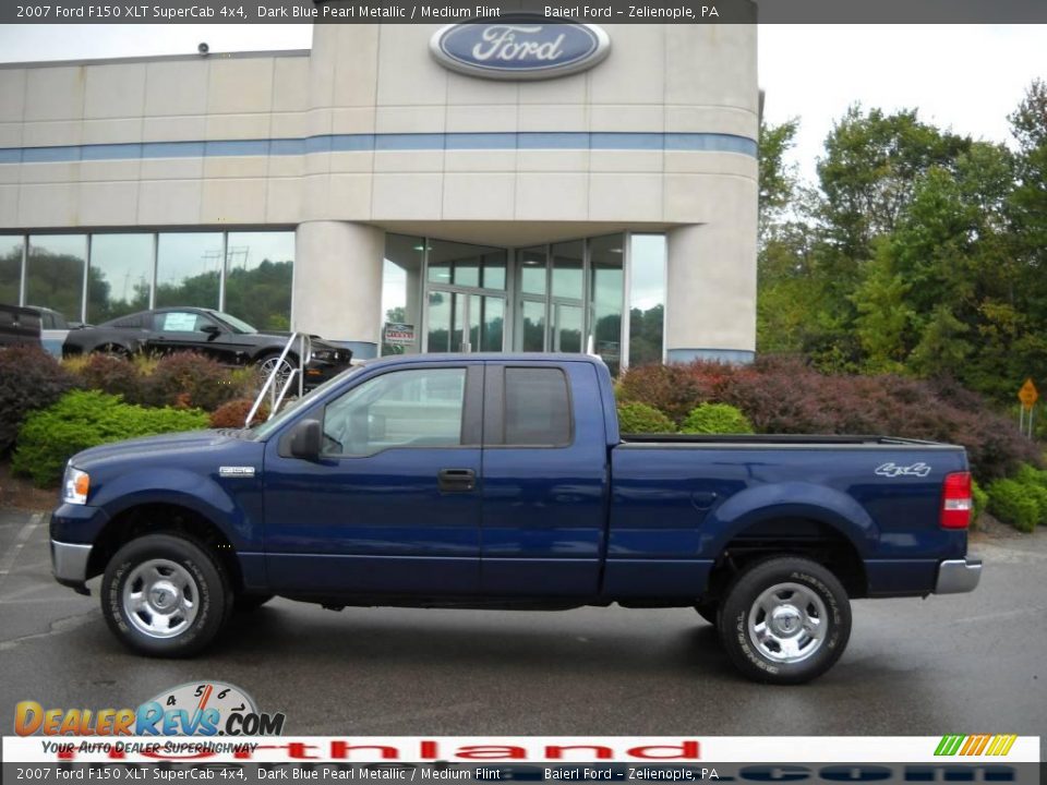 2007 Ford F150 XLT SuperCab 4x4 Dark Blue Pearl Metallic / Medium Flint Photo #1