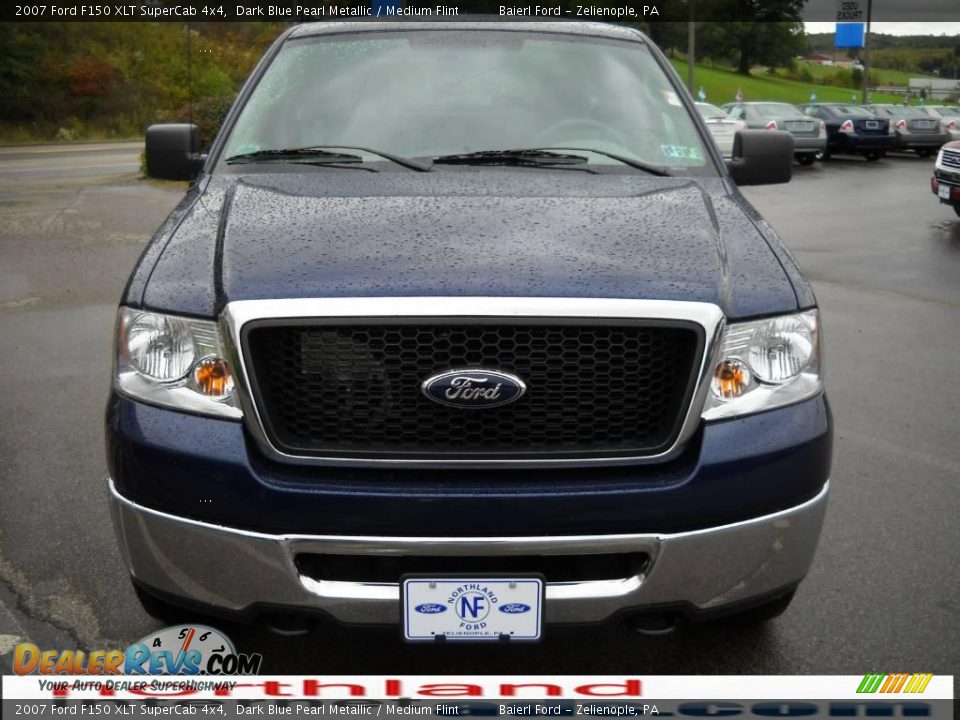 2007 Ford F150 XLT SuperCab 4x4 Dark Blue Pearl Metallic / Medium Flint Photo #3