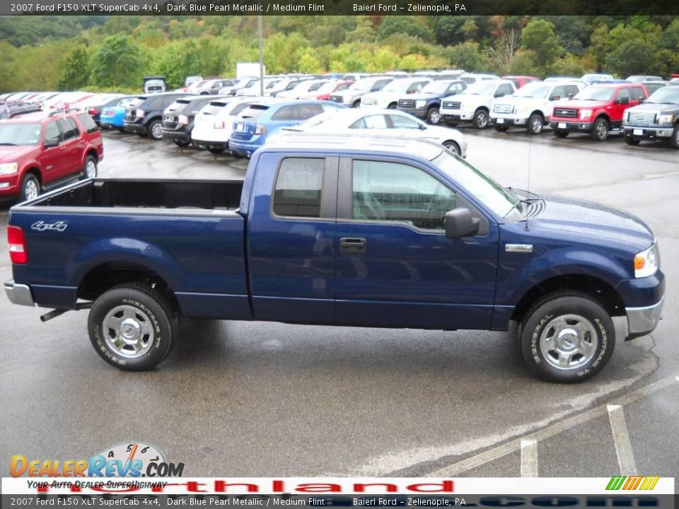 2007 Ford F150 XLT SuperCab 4x4 Dark Blue Pearl Metallic / Medium Flint Photo #5