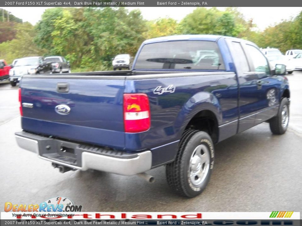 2007 Ford F150 XLT SuperCab 4x4 Dark Blue Pearl Metallic / Medium Flint Photo #6