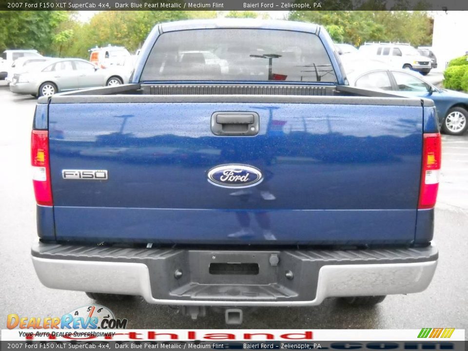 2007 Ford F150 XLT SuperCab 4x4 Dark Blue Pearl Metallic / Medium Flint Photo #7