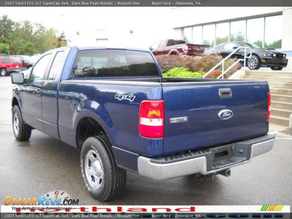 2007 Ford F150 XLT SuperCab 4x4 Dark Blue Pearl Metallic / Medium Flint Photo #8