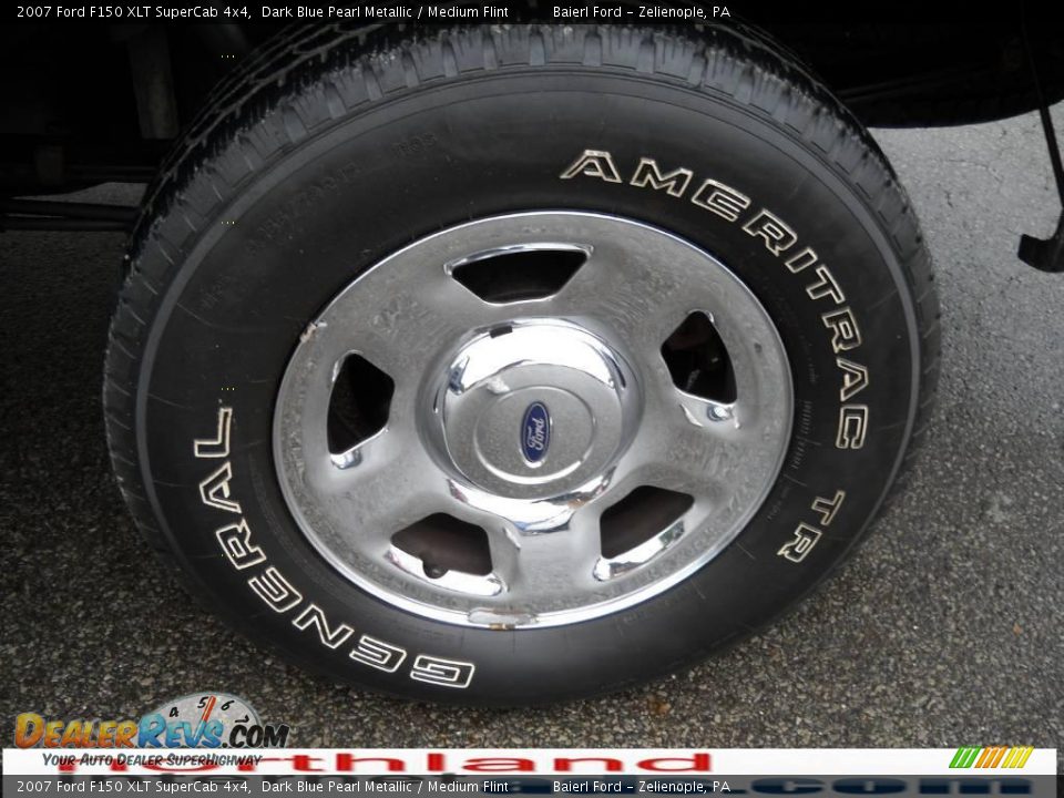 2007 Ford F150 XLT SuperCab 4x4 Dark Blue Pearl Metallic / Medium Flint Photo #16