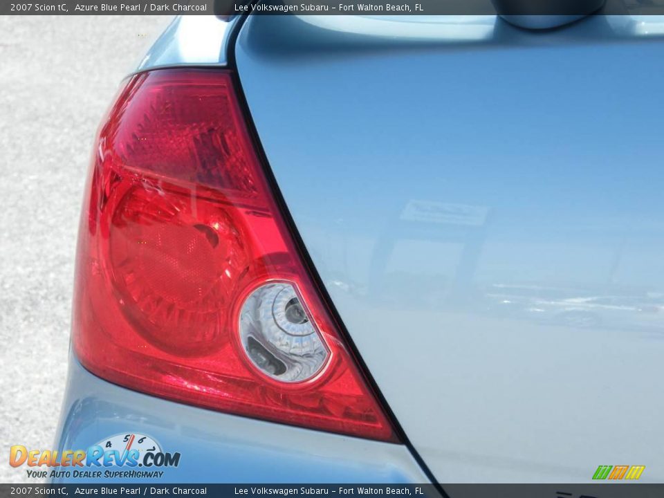 2007 Scion tC Azure Blue Pearl / Dark Charcoal Photo #10