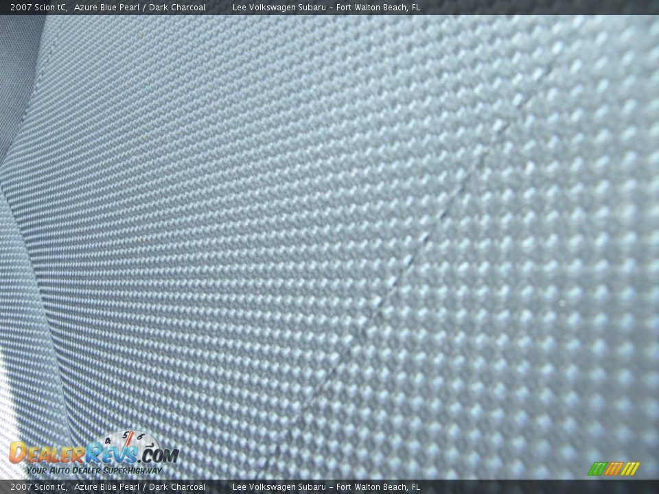 2007 Scion tC Azure Blue Pearl / Dark Charcoal Photo #16