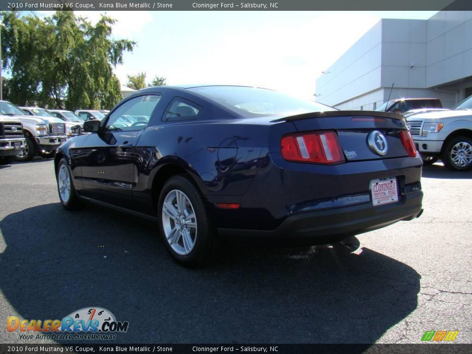 2010 Ford Mustang V6 Coupe Kona Blue Metallic / Stone Photo #21