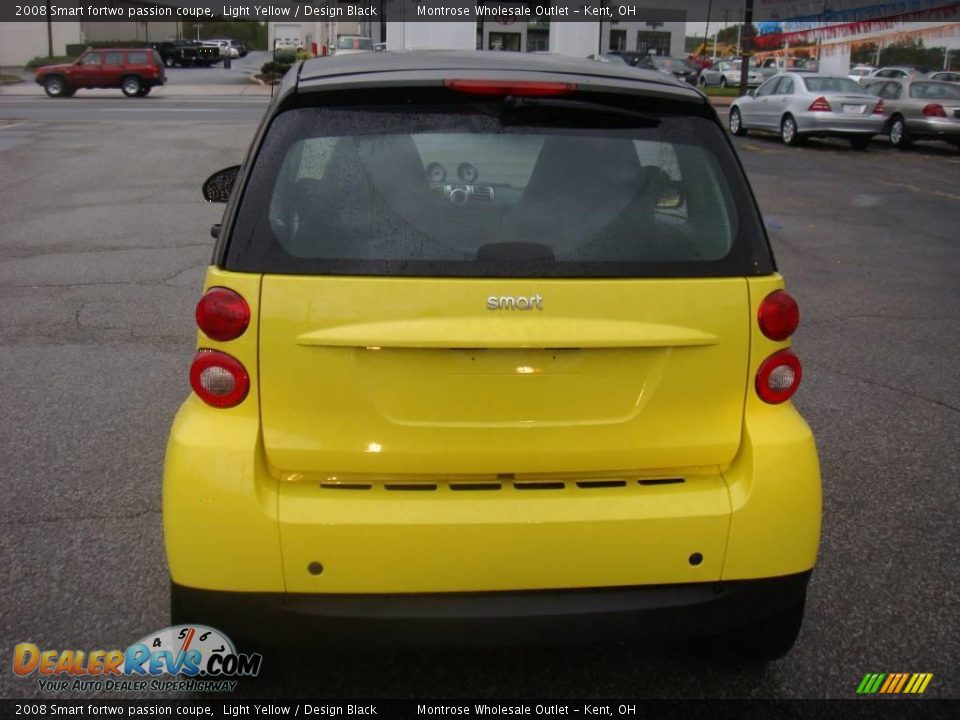 2008 Smart fortwo passion coupe Light Yellow / Design Black Photo #3