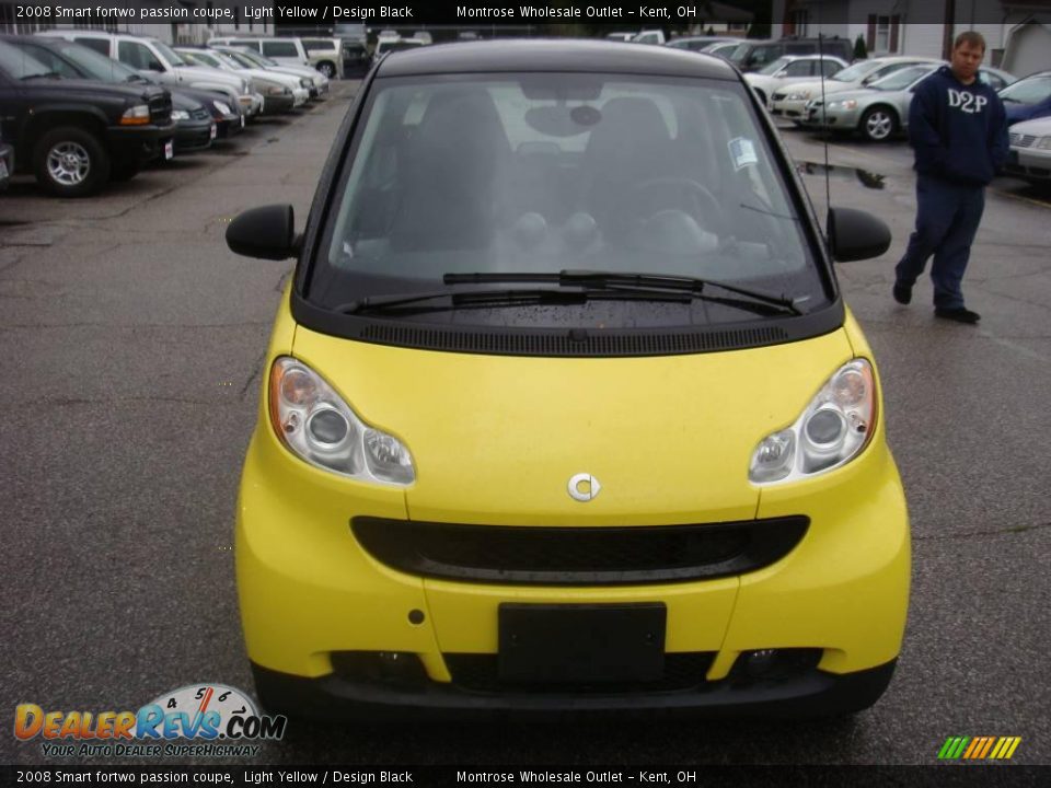 2008 Smart fortwo passion coupe Light Yellow / Design Black Photo #7