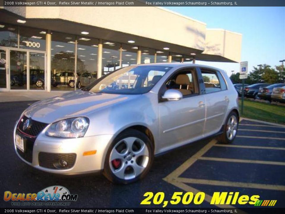 2008 Volkswagen GTI 4 Door Reflex Silver Metallic / Interlagos Plaid Cloth Photo #1