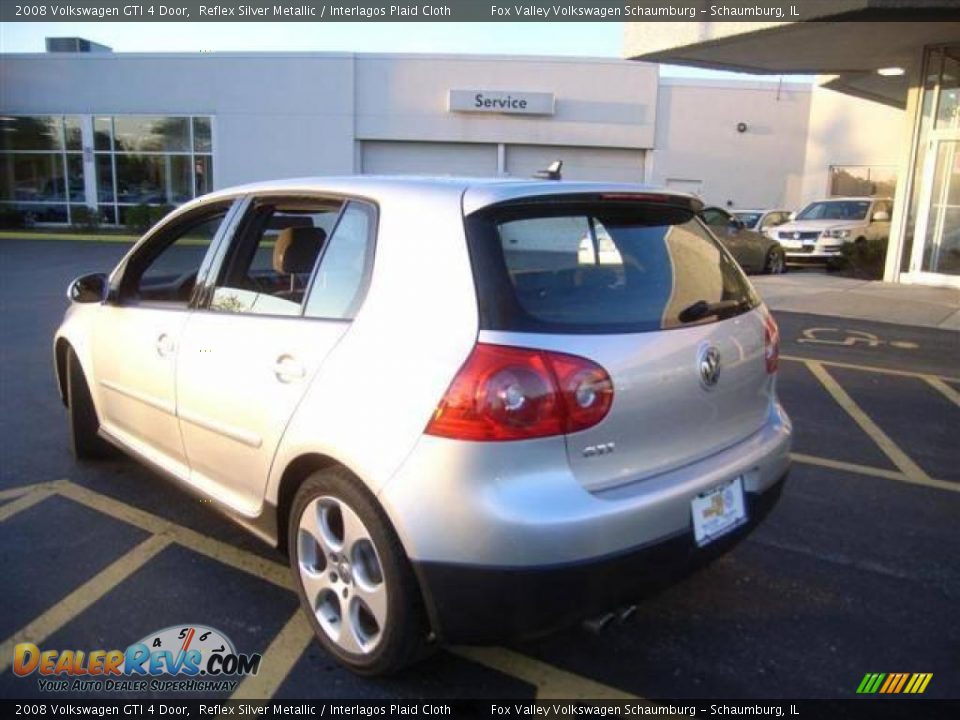 2008 Volkswagen GTI 4 Door Reflex Silver Metallic / Interlagos Plaid Cloth Photo #2