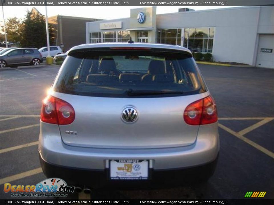 2008 Volkswagen GTI 4 Door Reflex Silver Metallic / Interlagos Plaid Cloth Photo #3