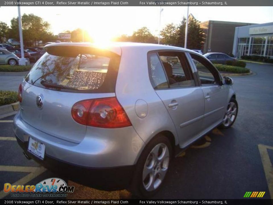 2008 Volkswagen GTI 4 Door Reflex Silver Metallic / Interlagos Plaid Cloth Photo #4