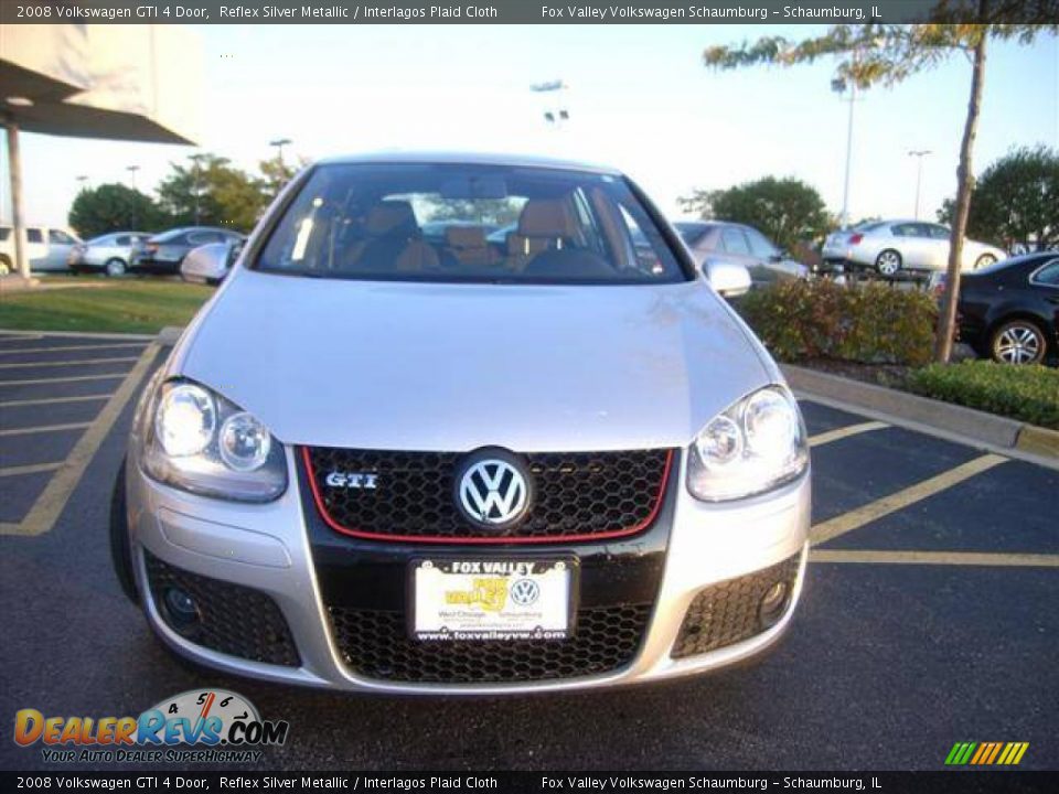 2008 Volkswagen GTI 4 Door Reflex Silver Metallic / Interlagos Plaid Cloth Photo #6