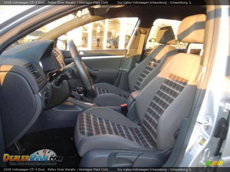 2008 Volkswagen GTI 4 Door Reflex Silver Metallic / Interlagos Plaid Cloth Photo #7