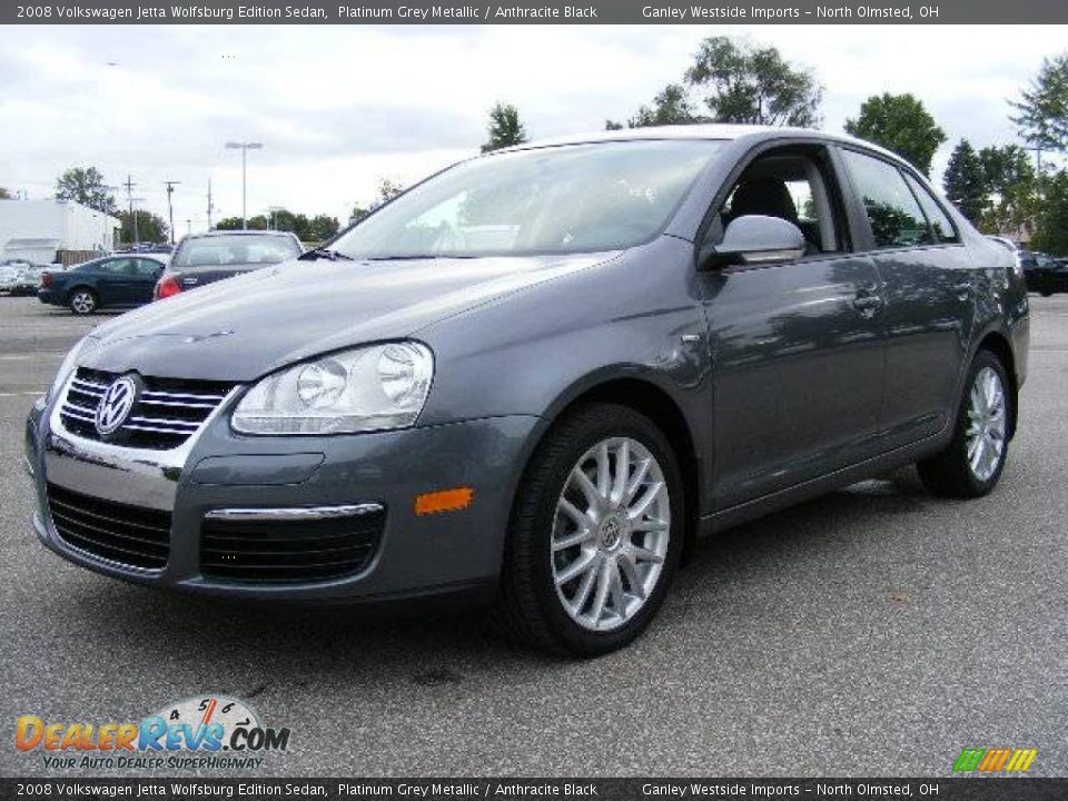 2008 Volkswagen Jetta Wolfsburg Edition Sedan Platinum Grey Metallic / Anthracite Black Photo #1