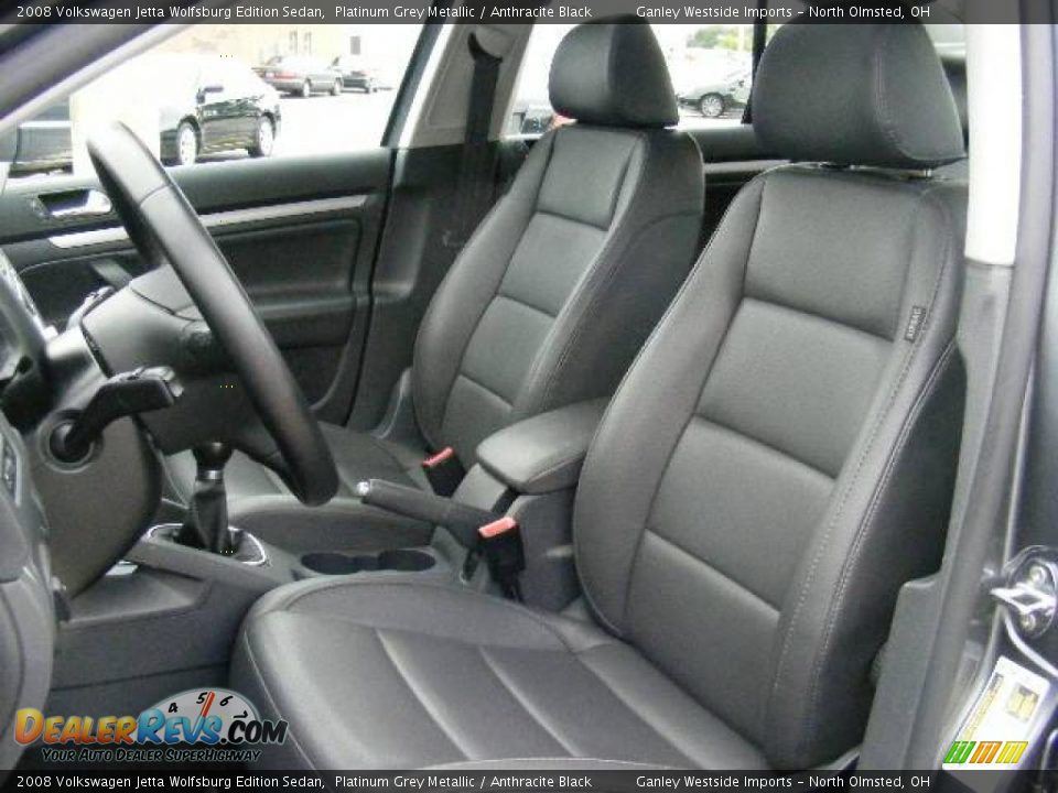 2008 Volkswagen Jetta Wolfsburg Edition Sedan Platinum Grey Metallic / Anthracite Black Photo #9