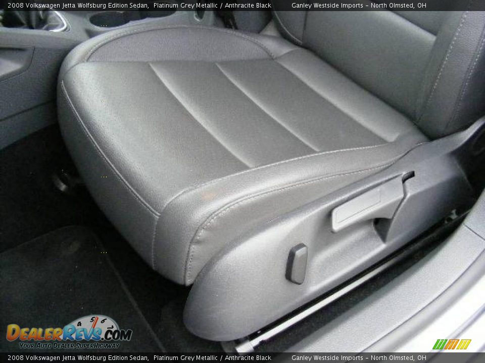 2008 Volkswagen Jetta Wolfsburg Edition Sedan Platinum Grey Metallic / Anthracite Black Photo #10