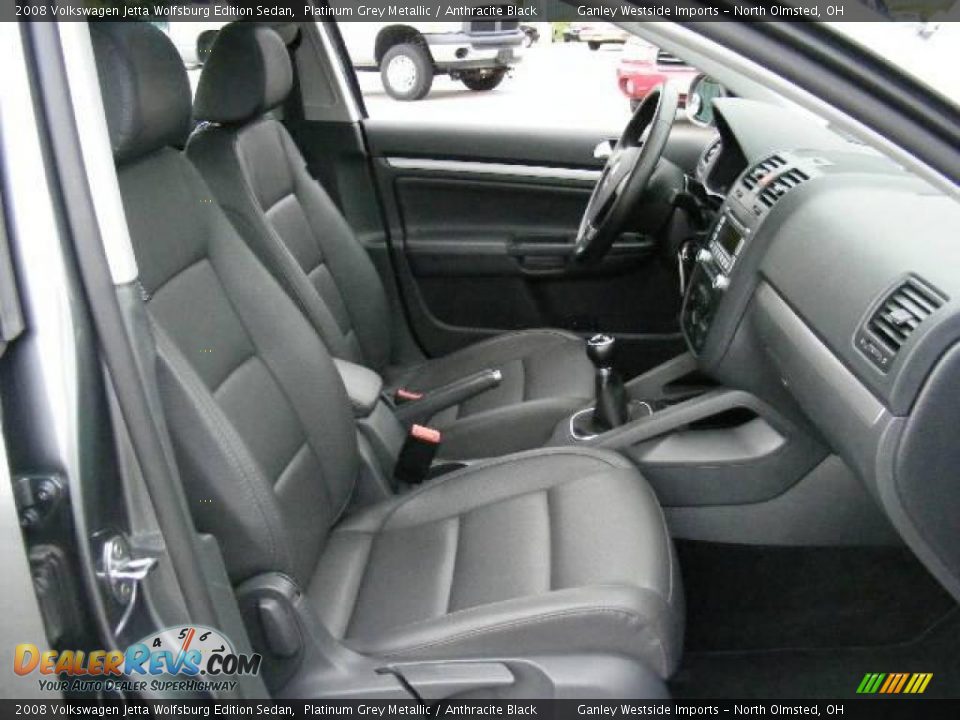 2008 Volkswagen Jetta Wolfsburg Edition Sedan Platinum Grey Metallic / Anthracite Black Photo #13