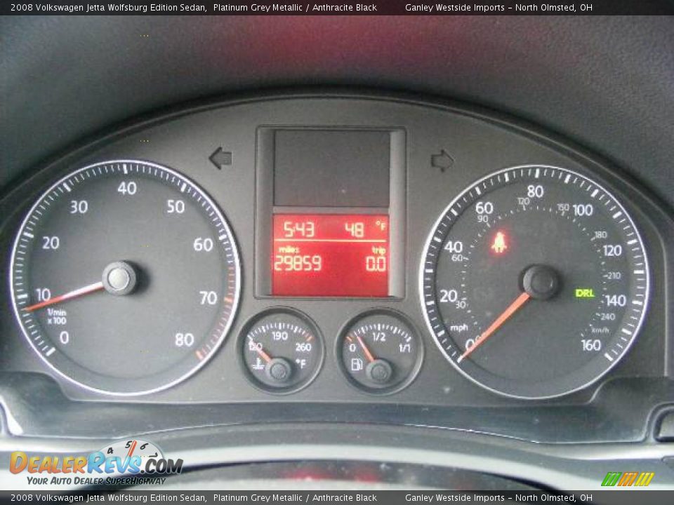 2008 Volkswagen Jetta Wolfsburg Edition Sedan Platinum Grey Metallic / Anthracite Black Photo #16