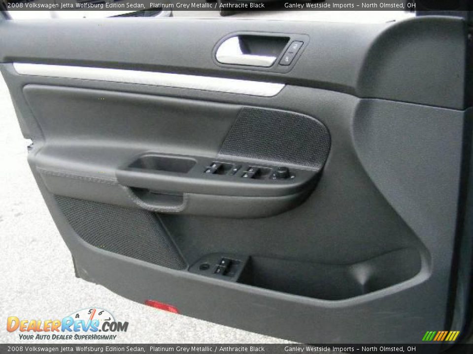 2008 Volkswagen Jetta Wolfsburg Edition Sedan Platinum Grey Metallic / Anthracite Black Photo #19