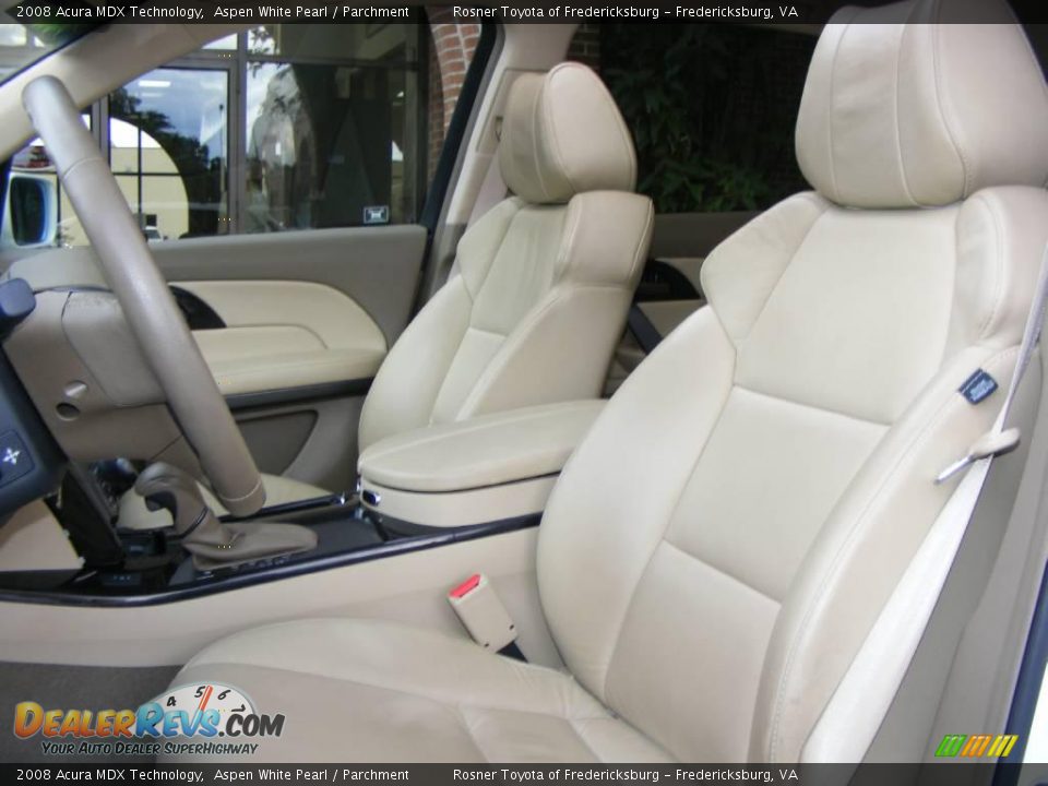 2008 Acura MDX Technology Aspen White Pearl / Parchment Photo #6