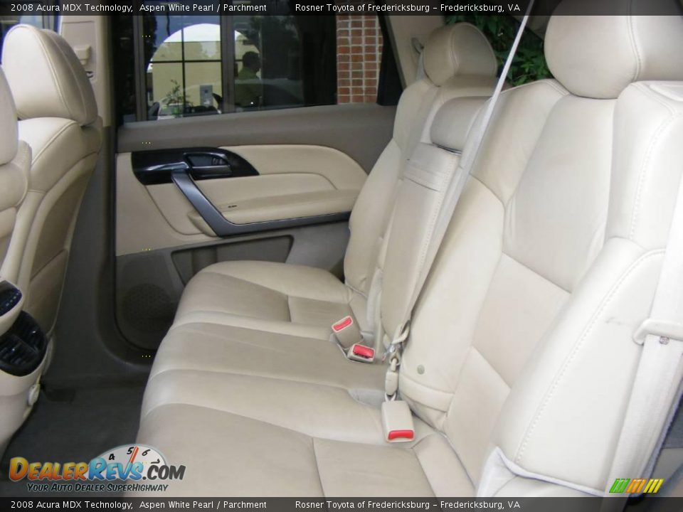 2008 Acura MDX Technology Aspen White Pearl / Parchment Photo #7