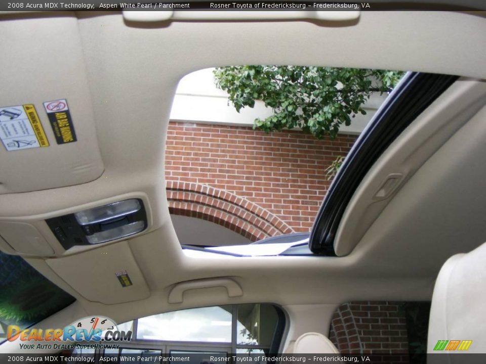 2008 Acura MDX Technology Aspen White Pearl / Parchment Photo #8