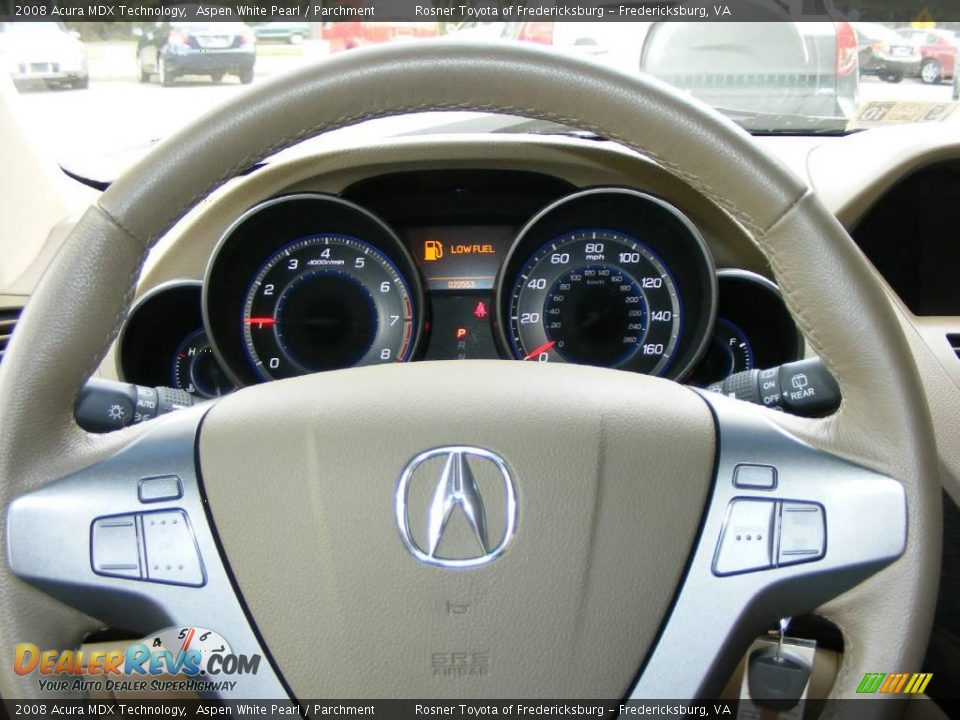 2008 Acura MDX Technology Aspen White Pearl / Parchment Photo #10