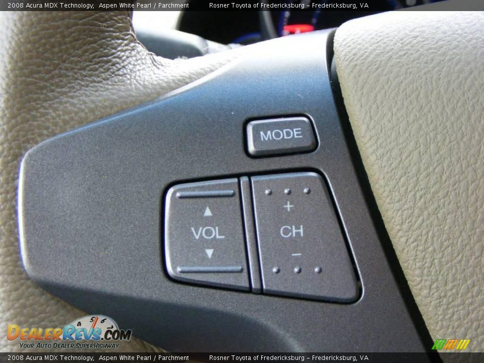 2008 Acura MDX Technology Aspen White Pearl / Parchment Photo #11
