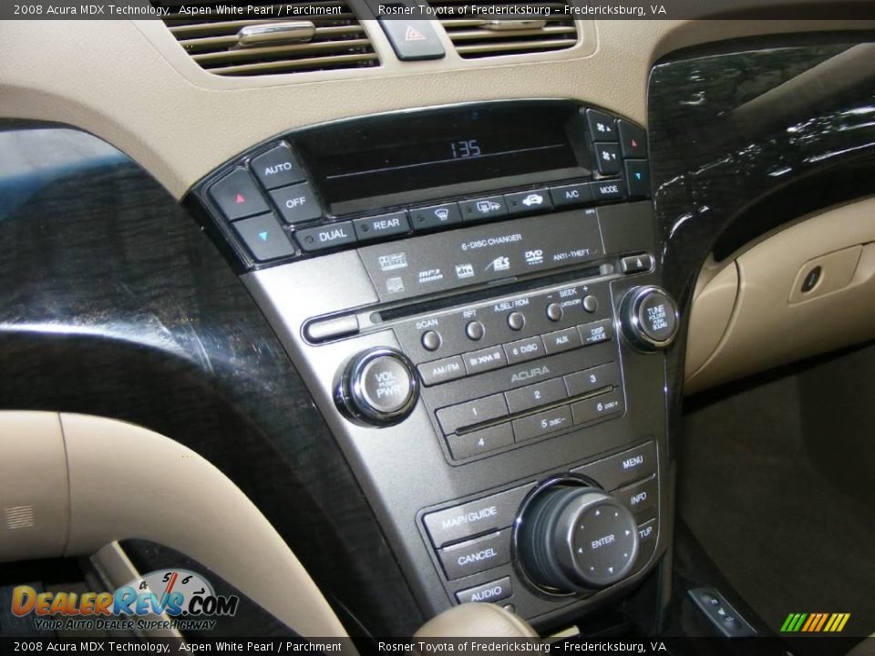2008 Acura MDX Technology Aspen White Pearl / Parchment Photo #15