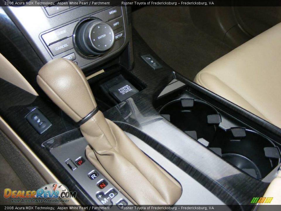 2008 Acura MDX Technology Aspen White Pearl / Parchment Photo #16