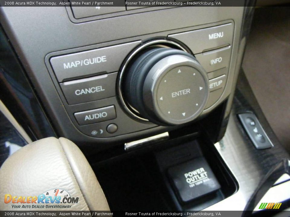 2008 Acura MDX Technology Aspen White Pearl / Parchment Photo #18