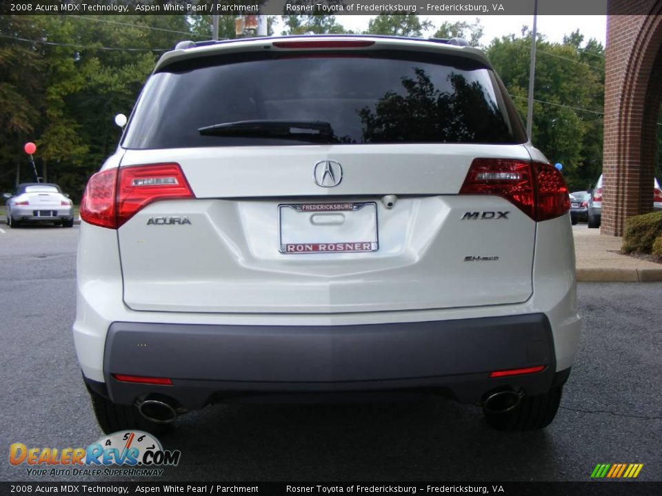 2008 Acura MDX Technology Aspen White Pearl / Parchment Photo #26