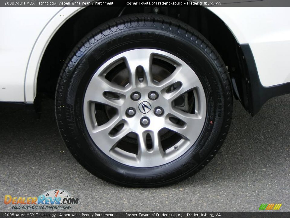 2008 Acura MDX Technology Aspen White Pearl / Parchment Photo #28