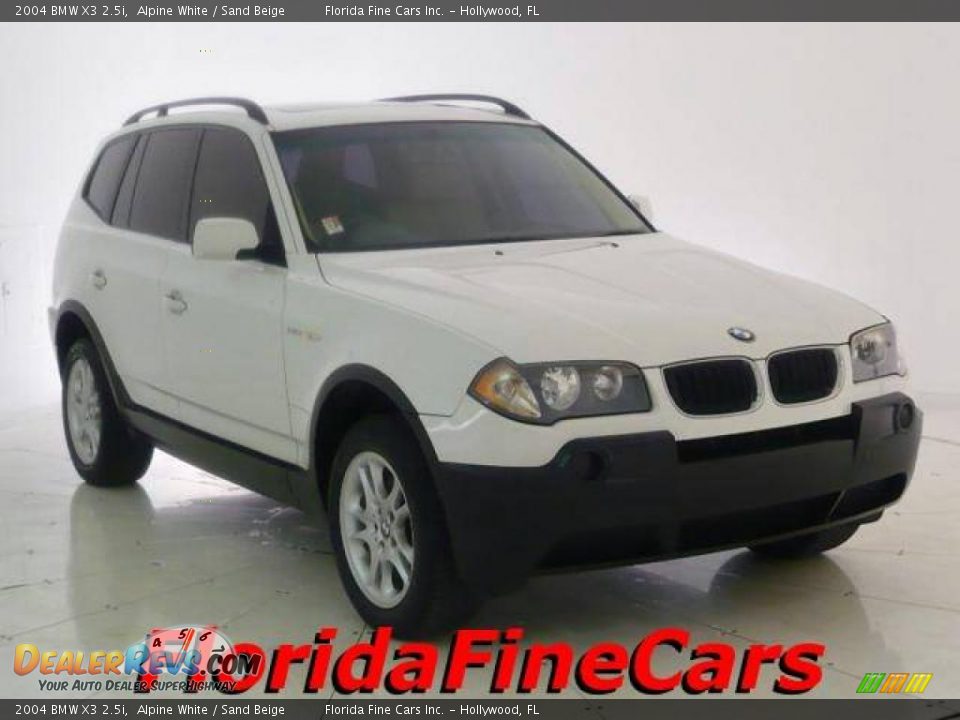 2004 BMW X3 2.5i Alpine White / Sand Beige Photo #1